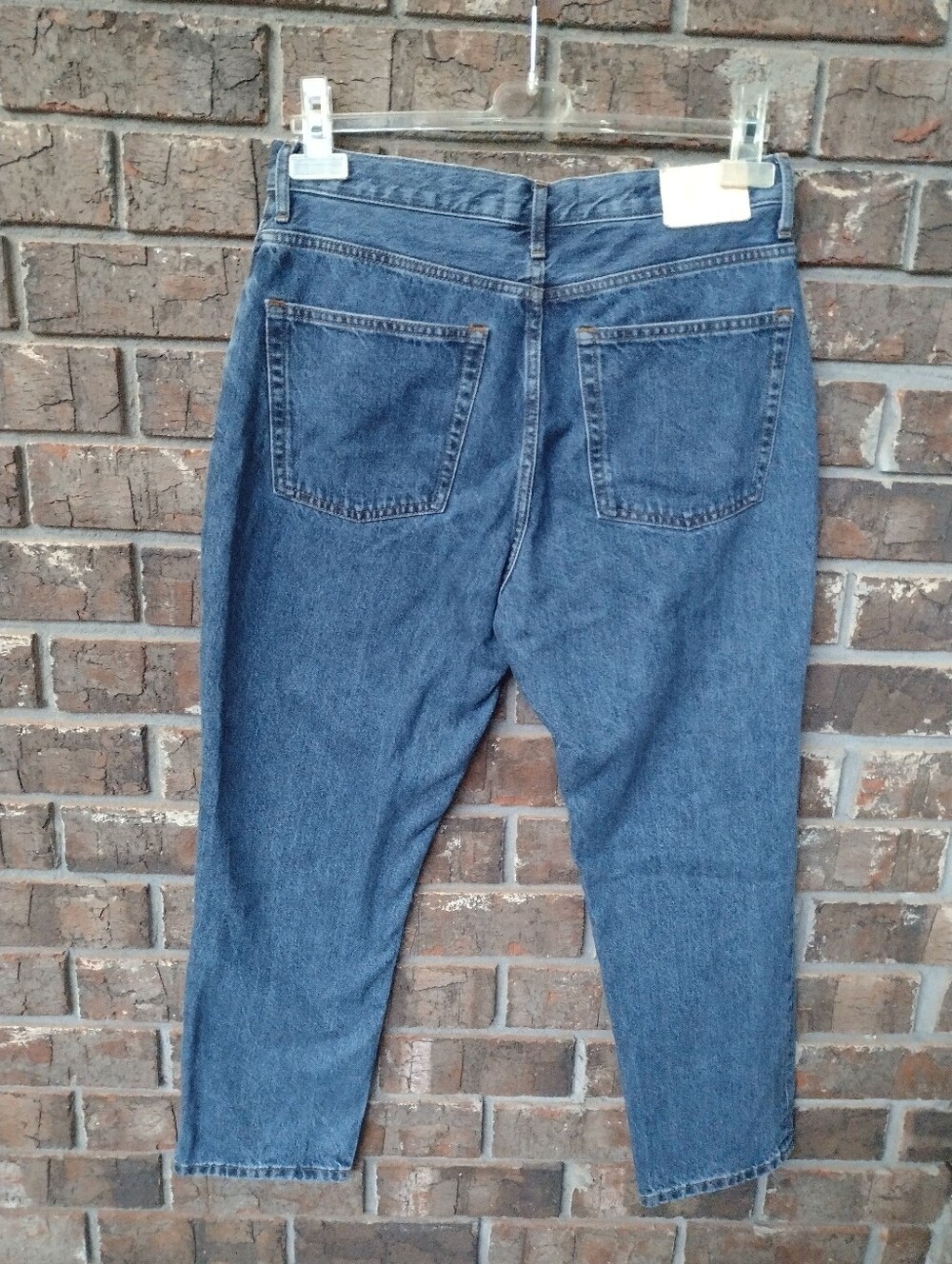 Everlane 90's Cheeky Jeans Organic Cotton Blue Denim Button Fly Women's 30 Ankle